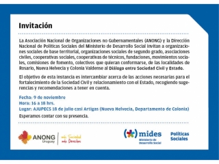 Diálogo entre Estado y Sociedad Civil en Nueva Helvecia